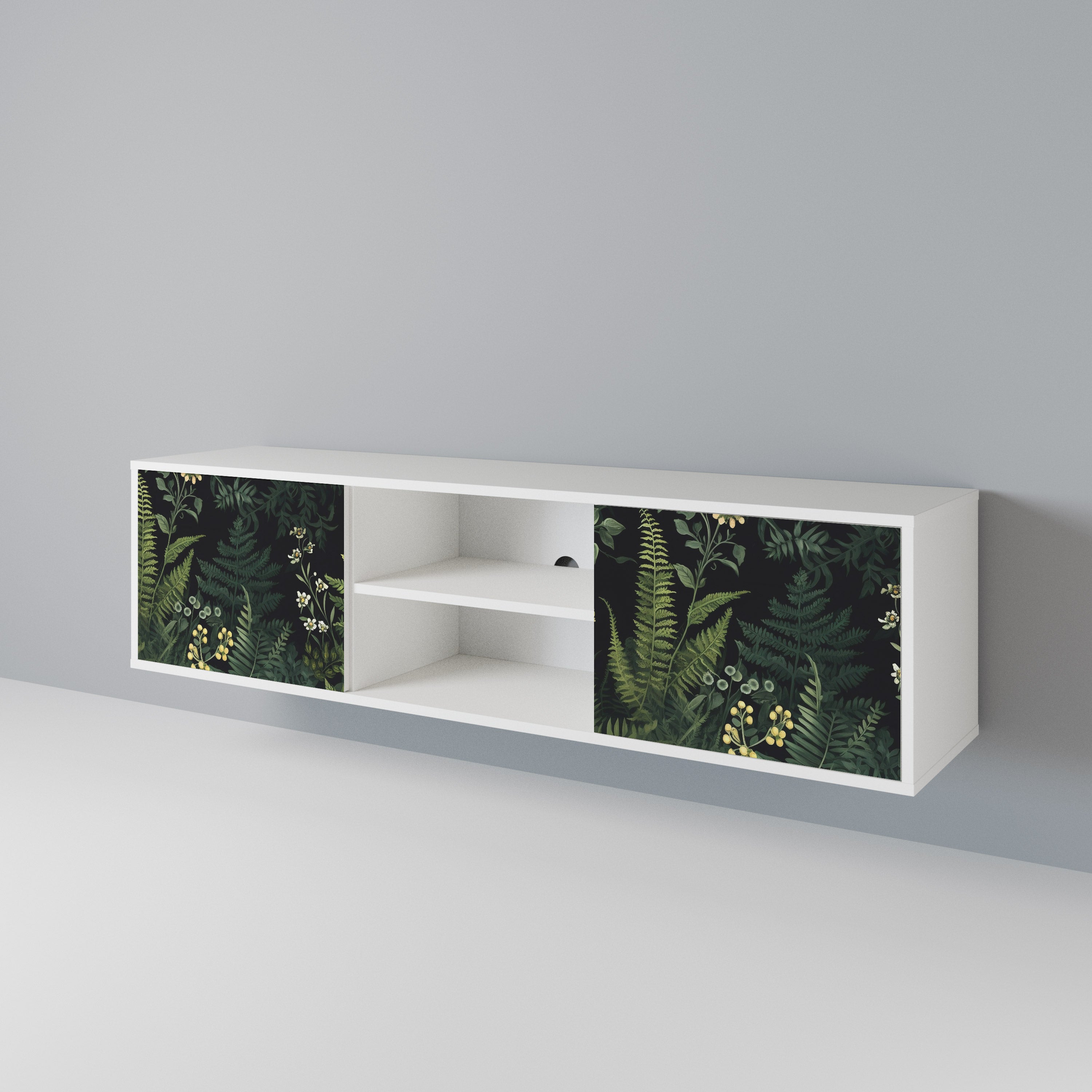 FERN FLOWERS 2-Door TV Cabinet