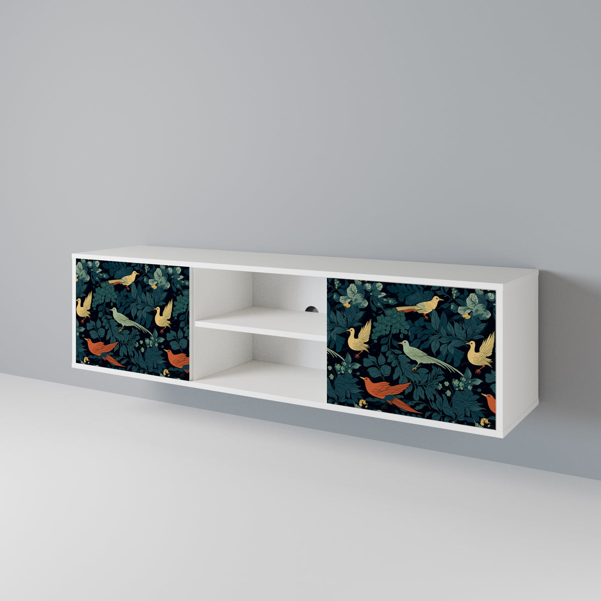 FOWL ORNAMENT Mueble de TV de 2 Puertas
