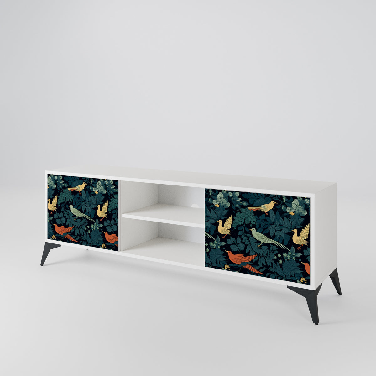 FOWL ORNAMENT Mueble de TV de 2 Puertas