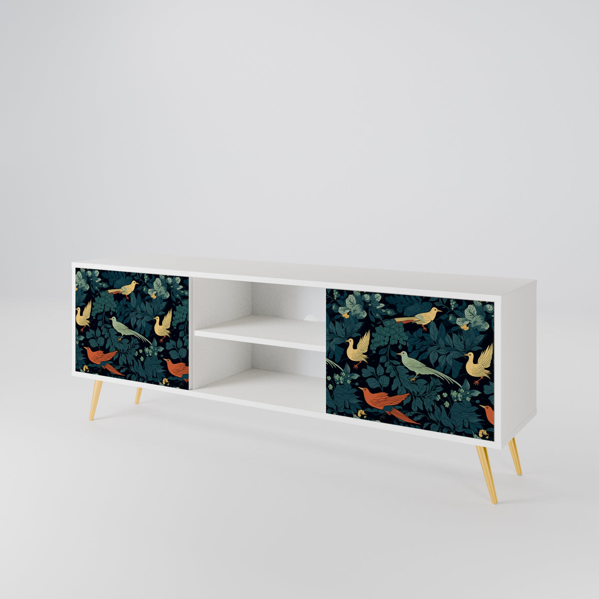 FOWL ORNAMENT Mueble de TV de 2 Puertas