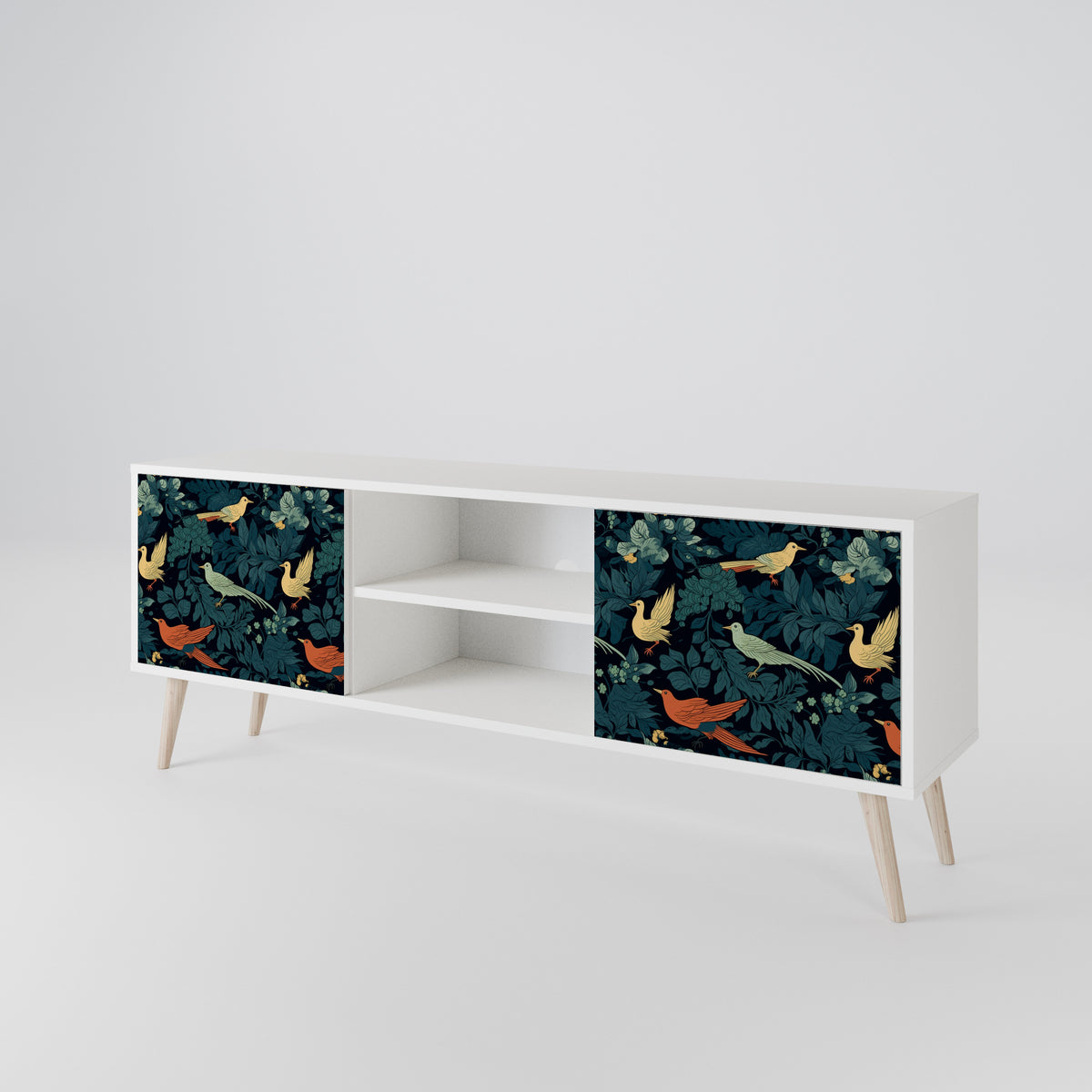 FOWL ORNAMENT Mueble de TV de 2 Puertas
