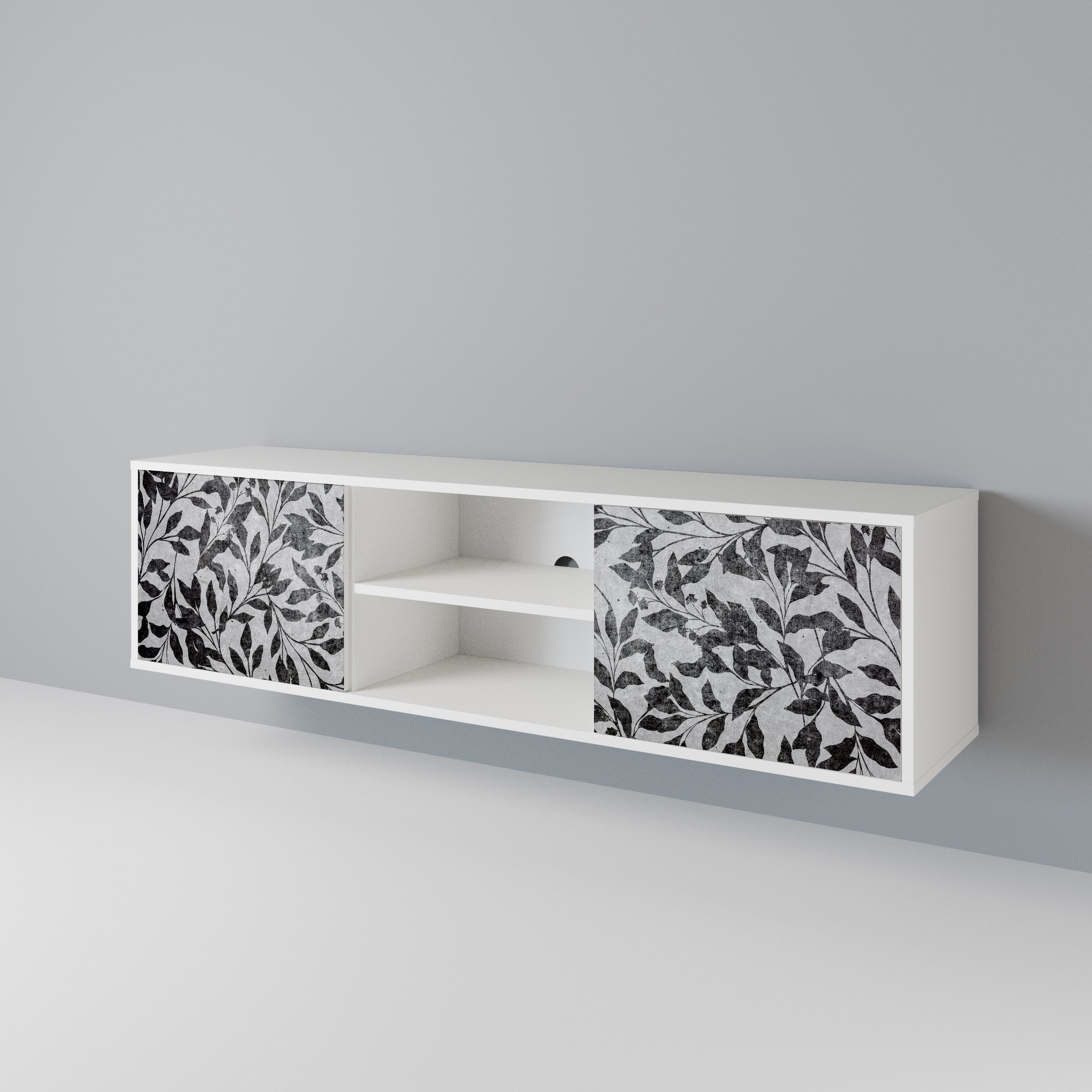 CHARCOAL SPROUT 2-Door TV Cabinet