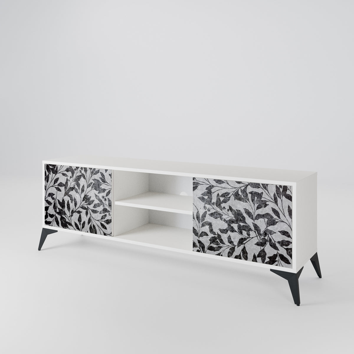CHARCOAL SPROUT Mueble de TV de 2 Puertas