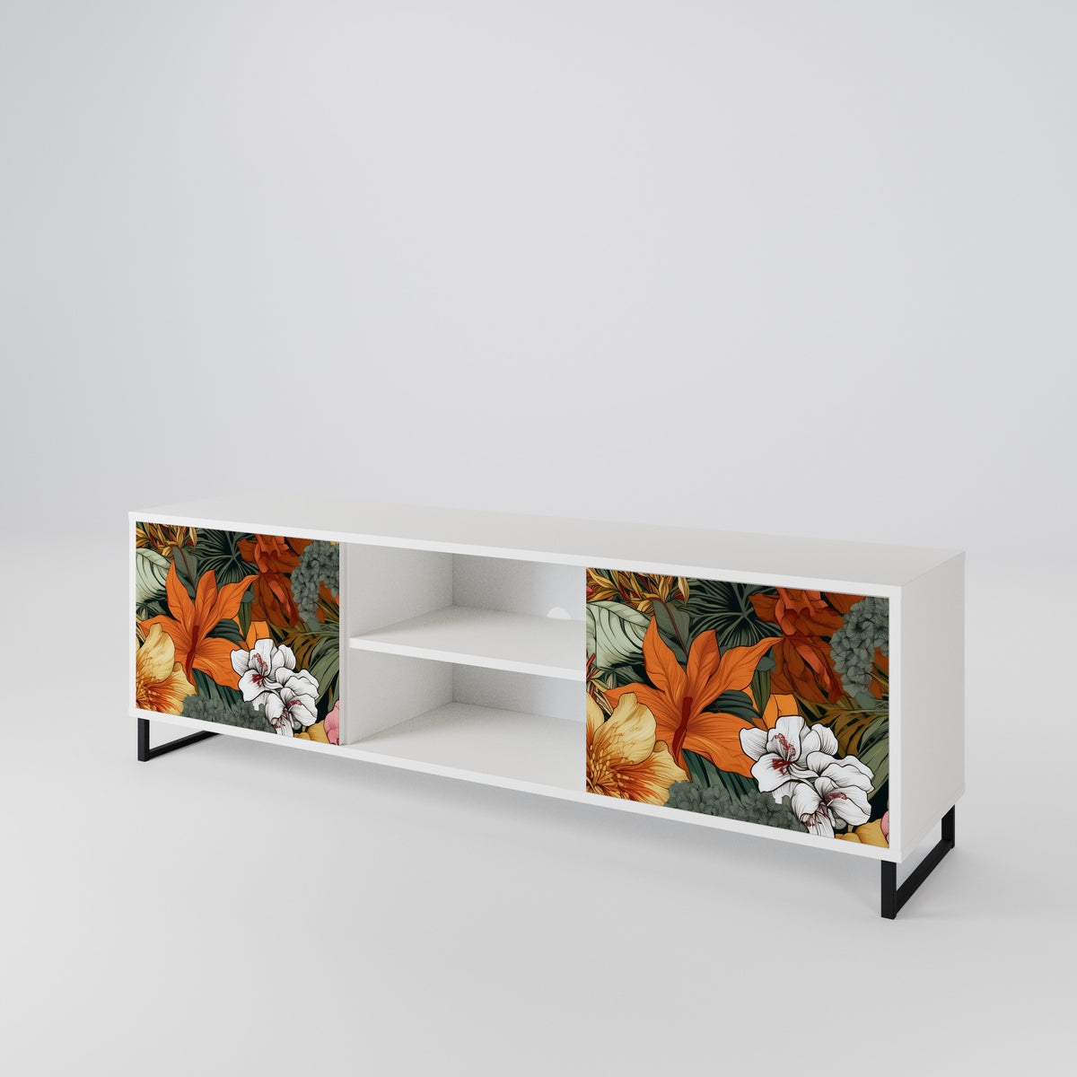 RADIANT FLORA Mueble de TV de 2 Puertas