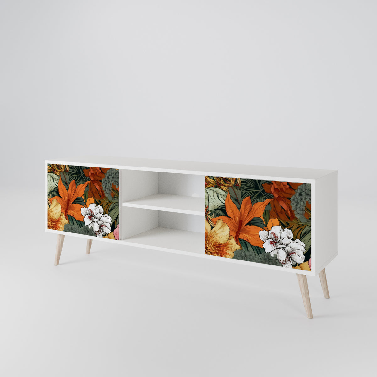 RADIANT FLORA Mueble de TV de 2 Puertas