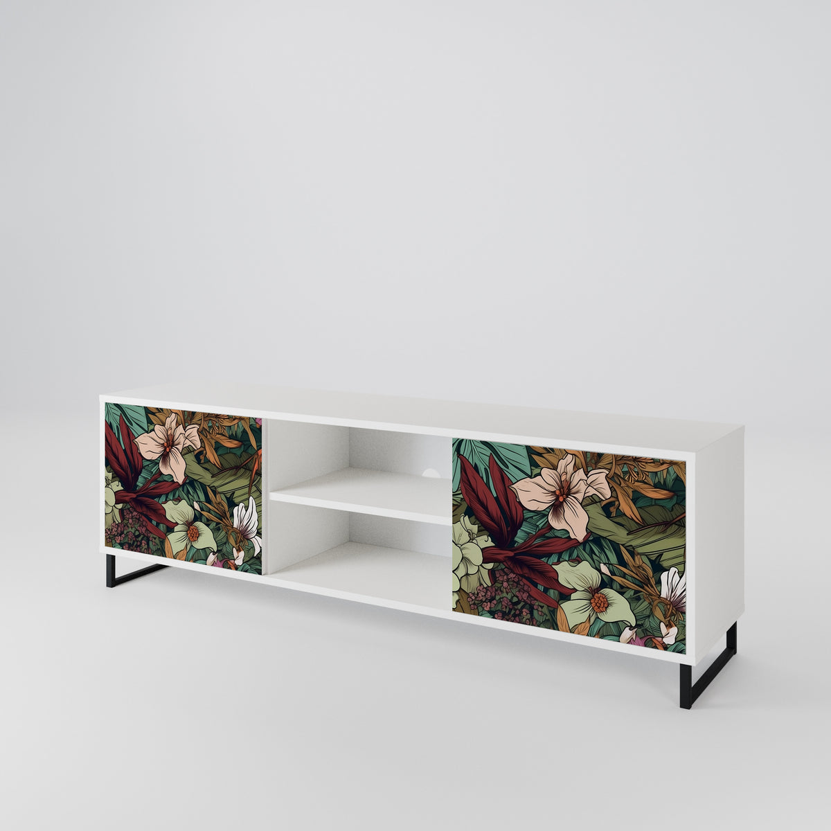 BOTANICAL EMERGENCE Mueble de TV de 2 Puertas