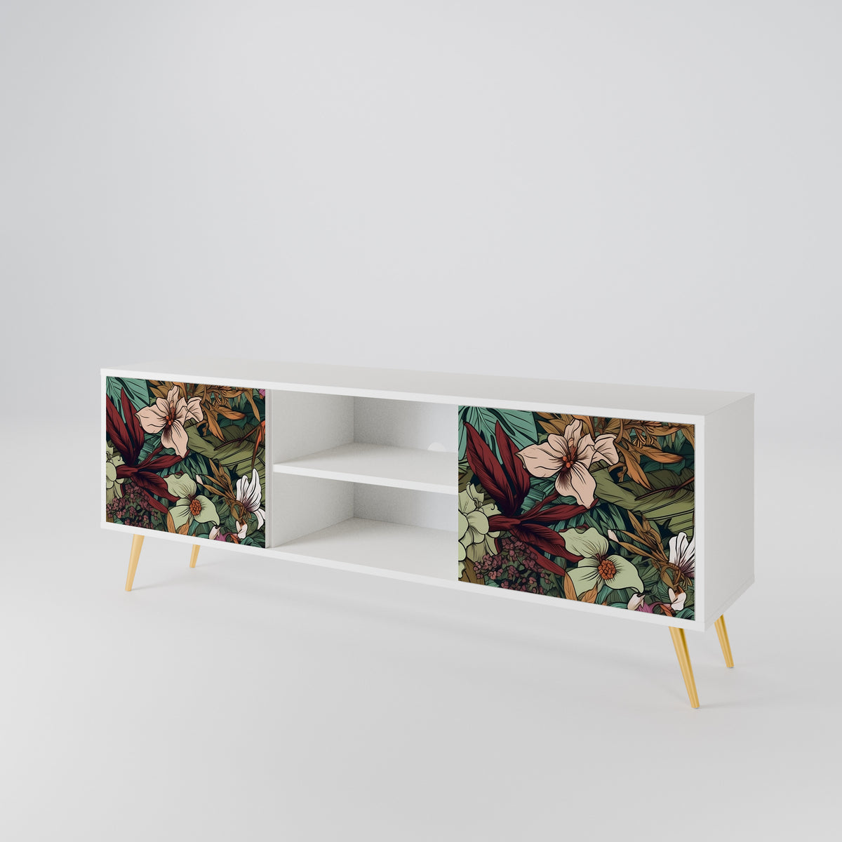 BOTANICAL EMERGENCE Mueble de TV de 2 Puertas