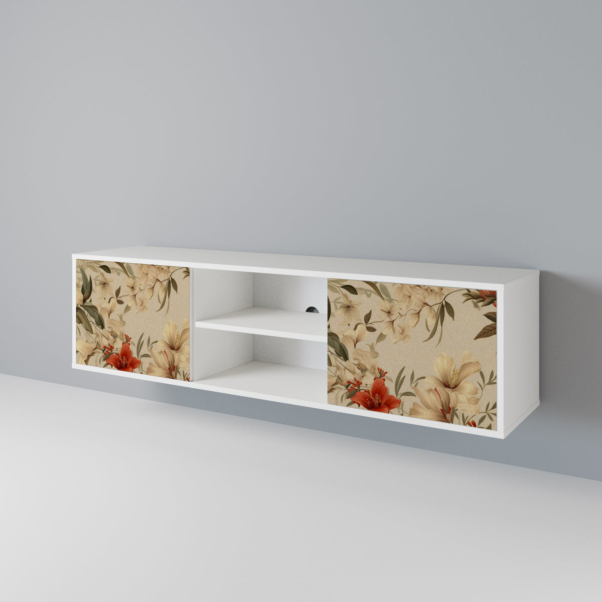 BLOOMING HARMONY Mueble de TV de 2 Puertas