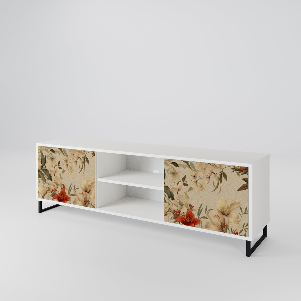 BLOOMING HARMONY Mueble de TV de 2 Puertas