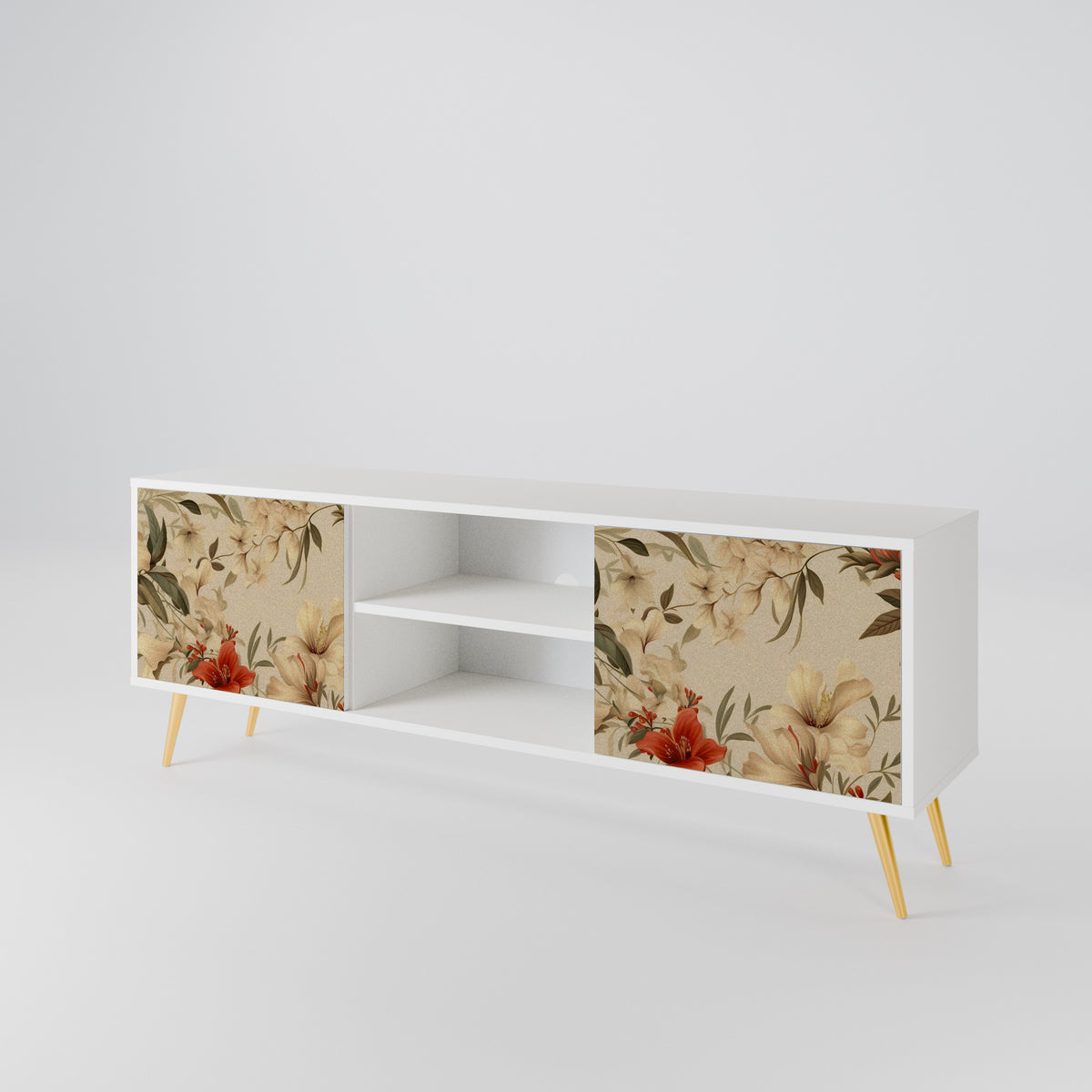 BLOOMING HARMONY Mueble de TV de 2 Puertas