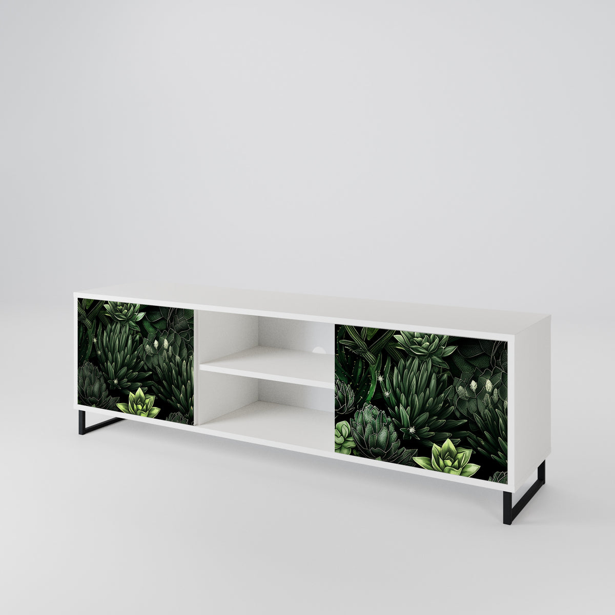 SUCCULENT JUNGLE Mueble de TV de 2 Puertas