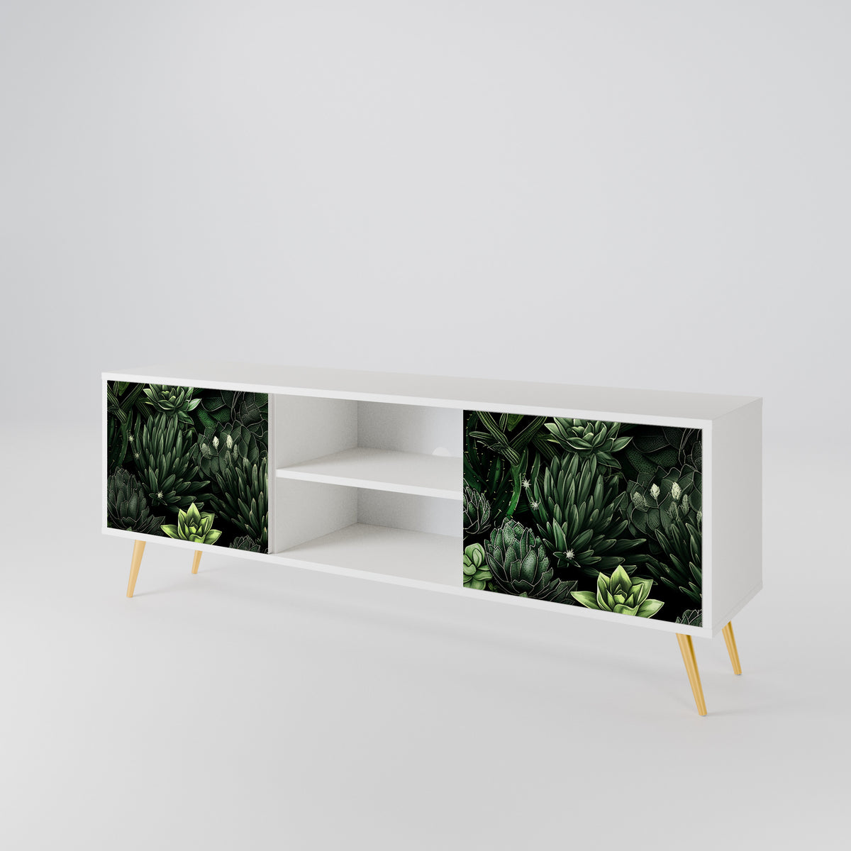 SUCCULENT JUNGLE Mueble de TV de 2 Puertas