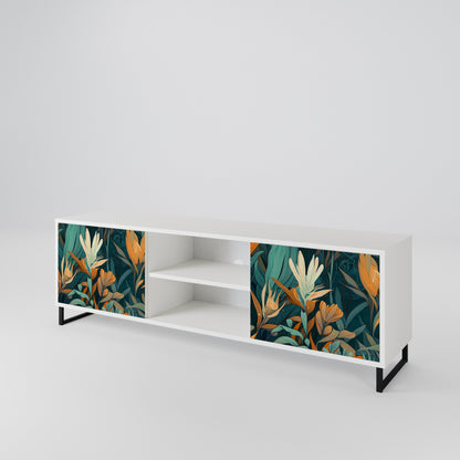 FLORAL SERENITY Mueble de TV de 2 Puertas