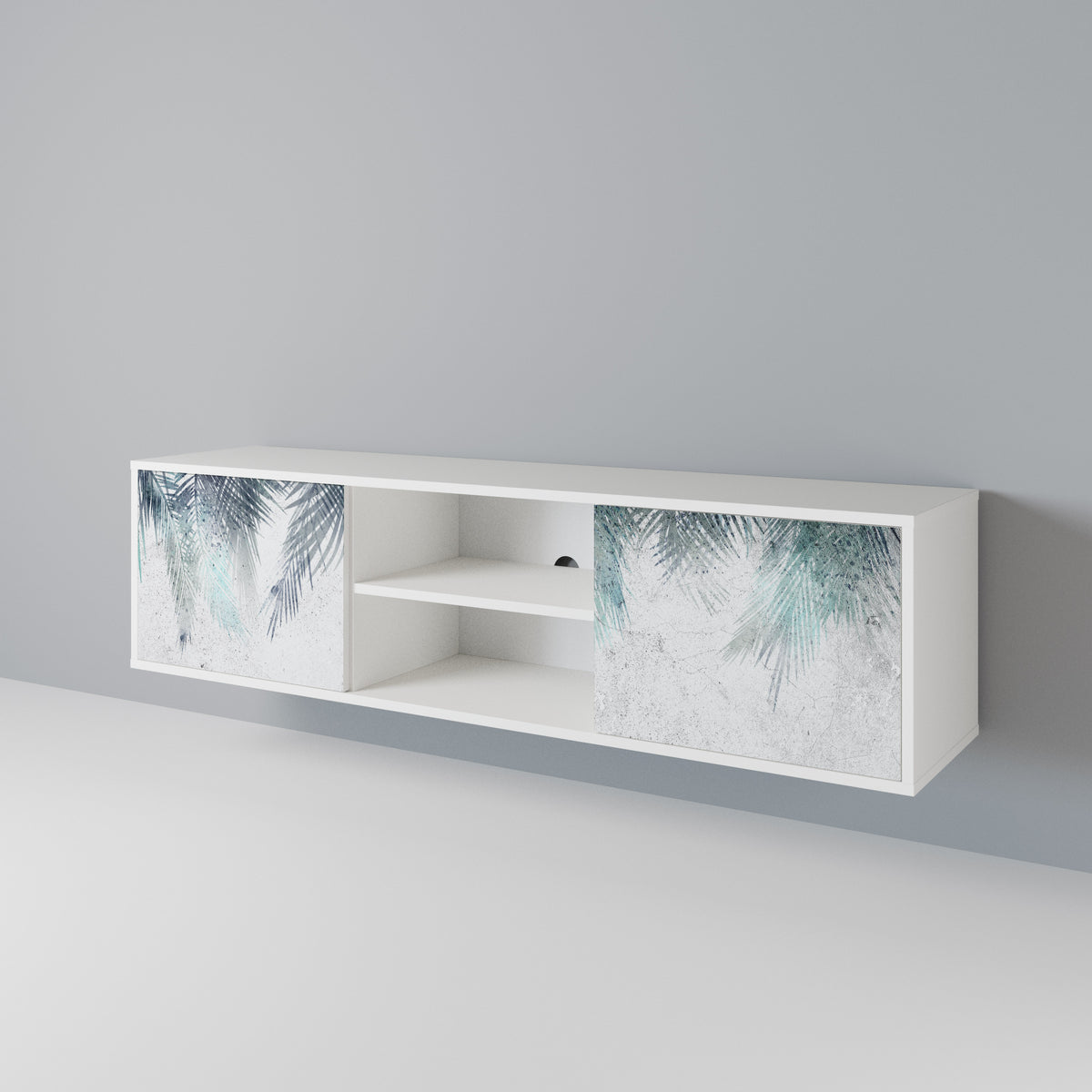PALM VEIL Mueble de TV de 2 Puertas