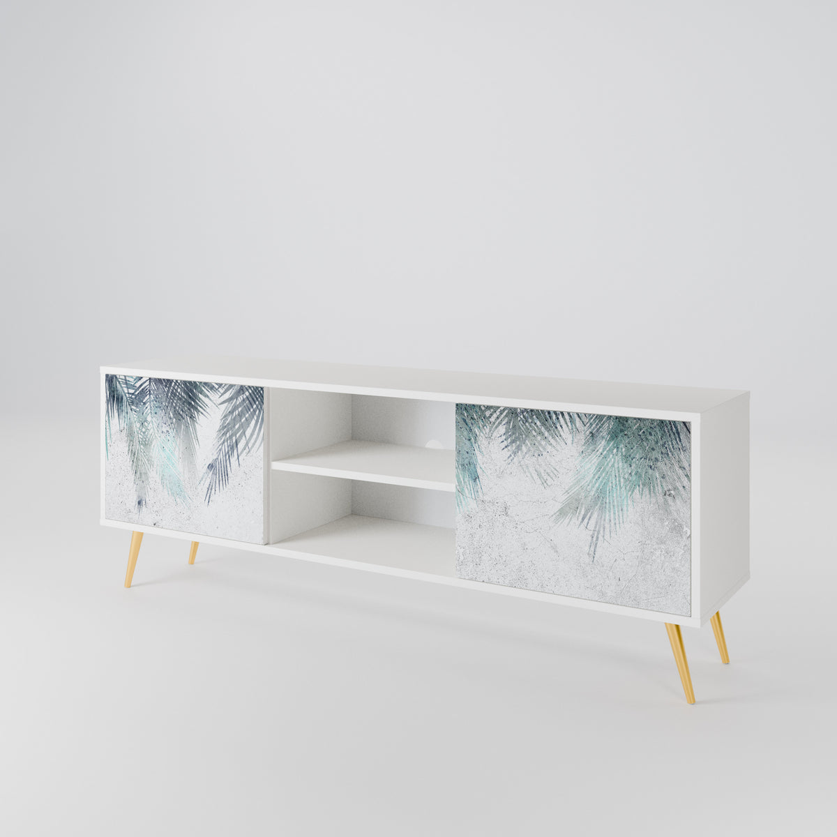 PALM VEIL Mueble de TV de 2 Puertas