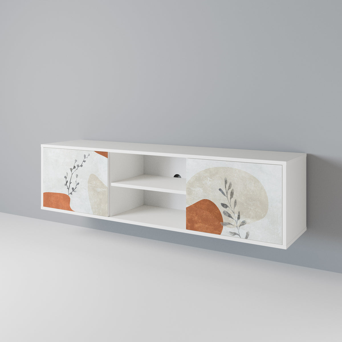 TRANQUIL TWIG Mueble de TV de 2 Puertas