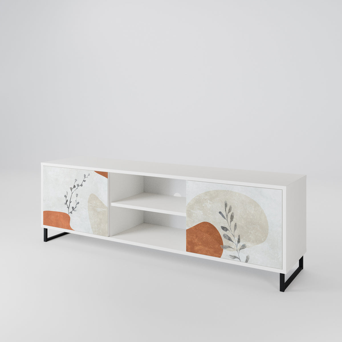 TRANQUIL TWIG Mueble de TV de 2 Puertas