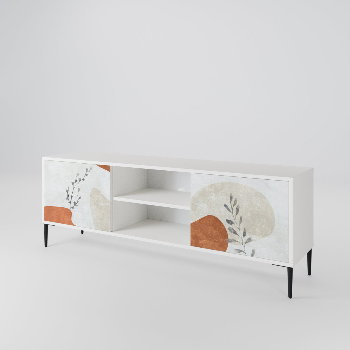 TRANQUIL TWIG Mueble de TV de 2 Puertas