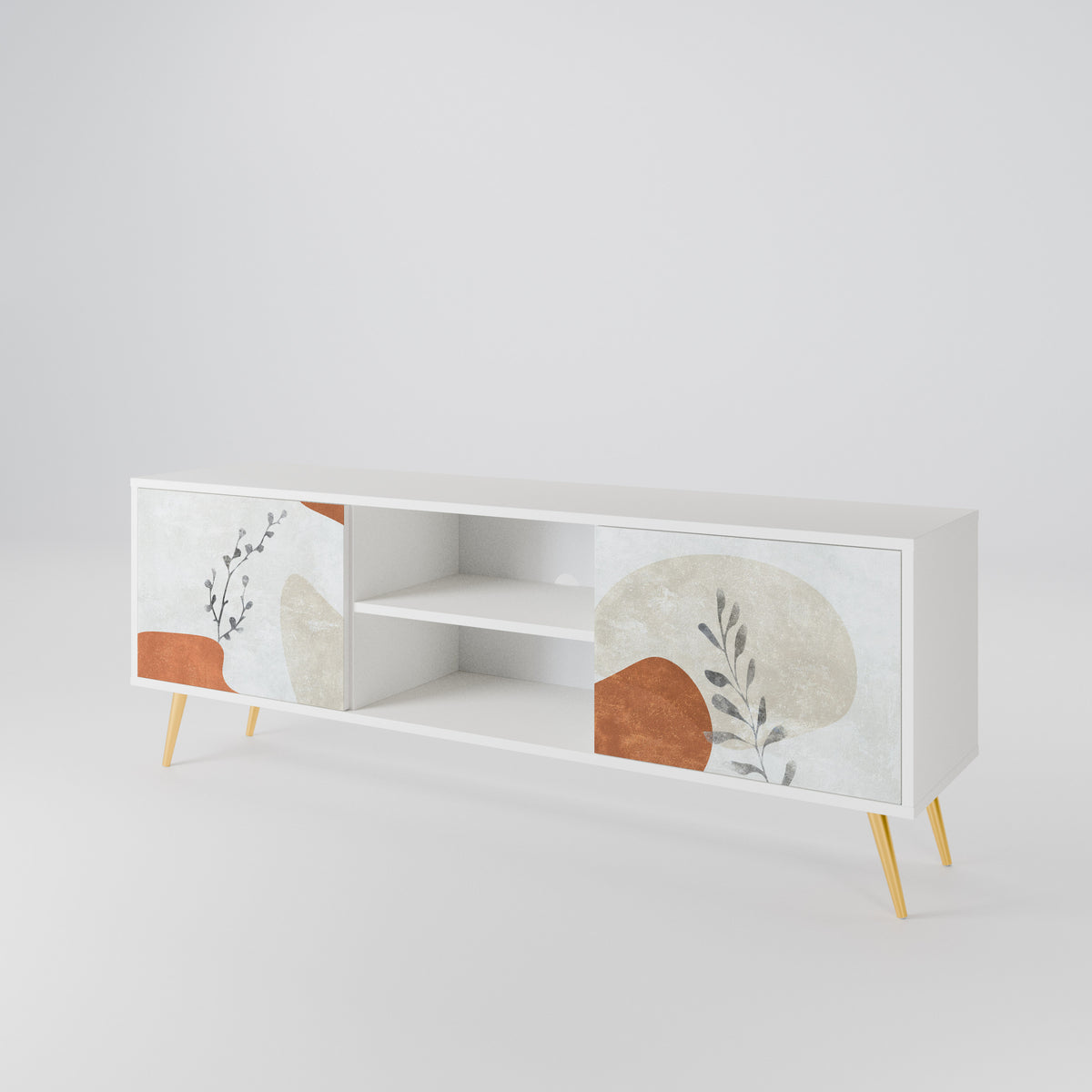 TRANQUIL TWIG Mueble de TV de 2 Puertas