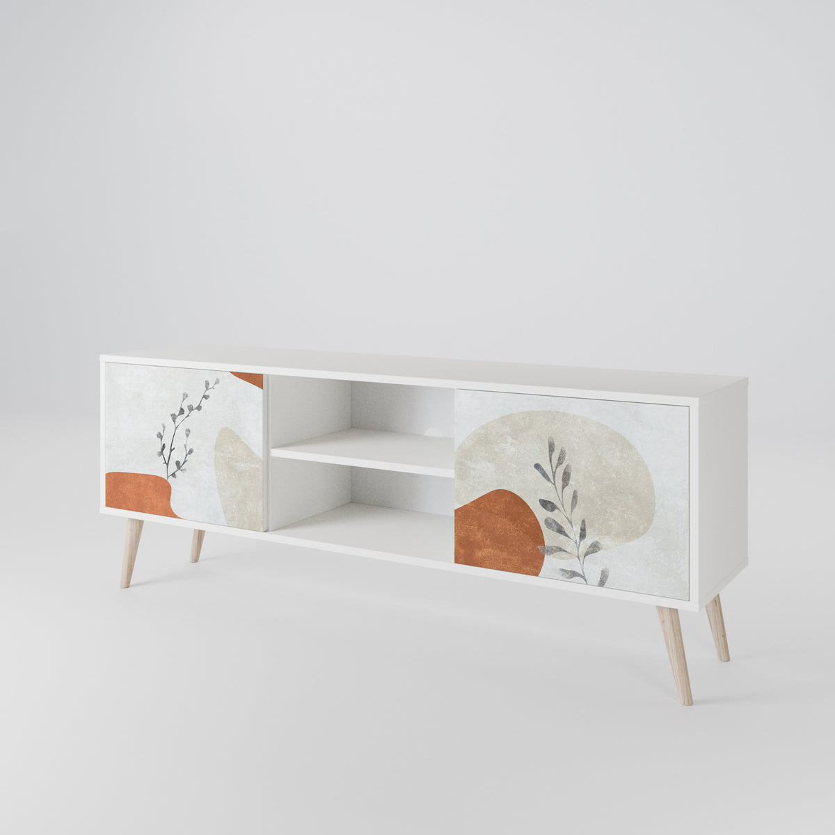 TRANQUIL TWIG Mueble de TV de 2 Puertas