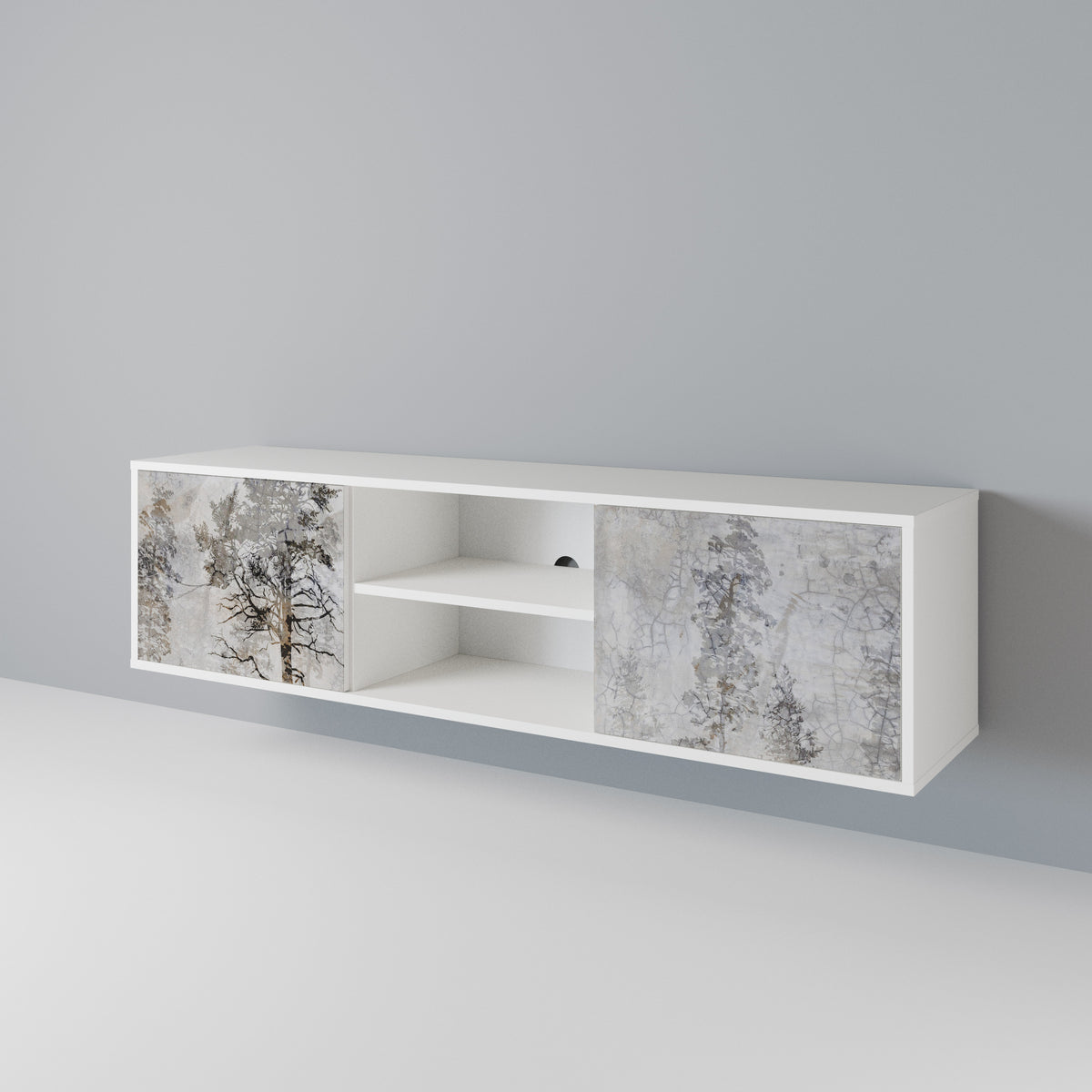 FADE IN THE TREES Mueble de TV de 2 Puertas