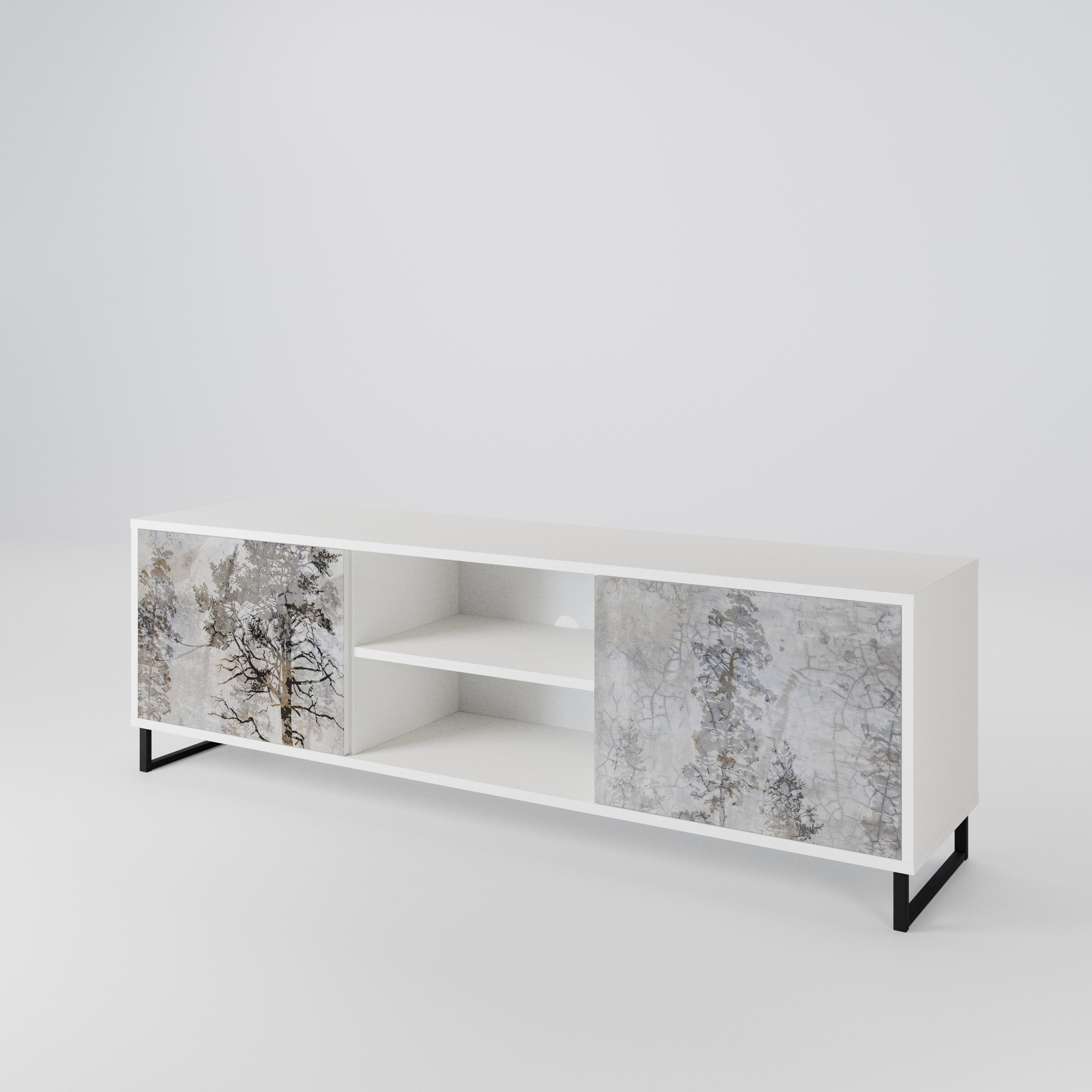 FADE IN THE TREES 2-Door TV Cabinet
