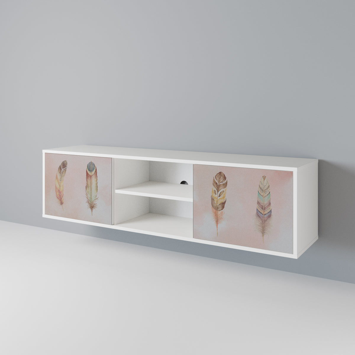 THE DELIQUESCE Mueble de TV de 2 Puertas