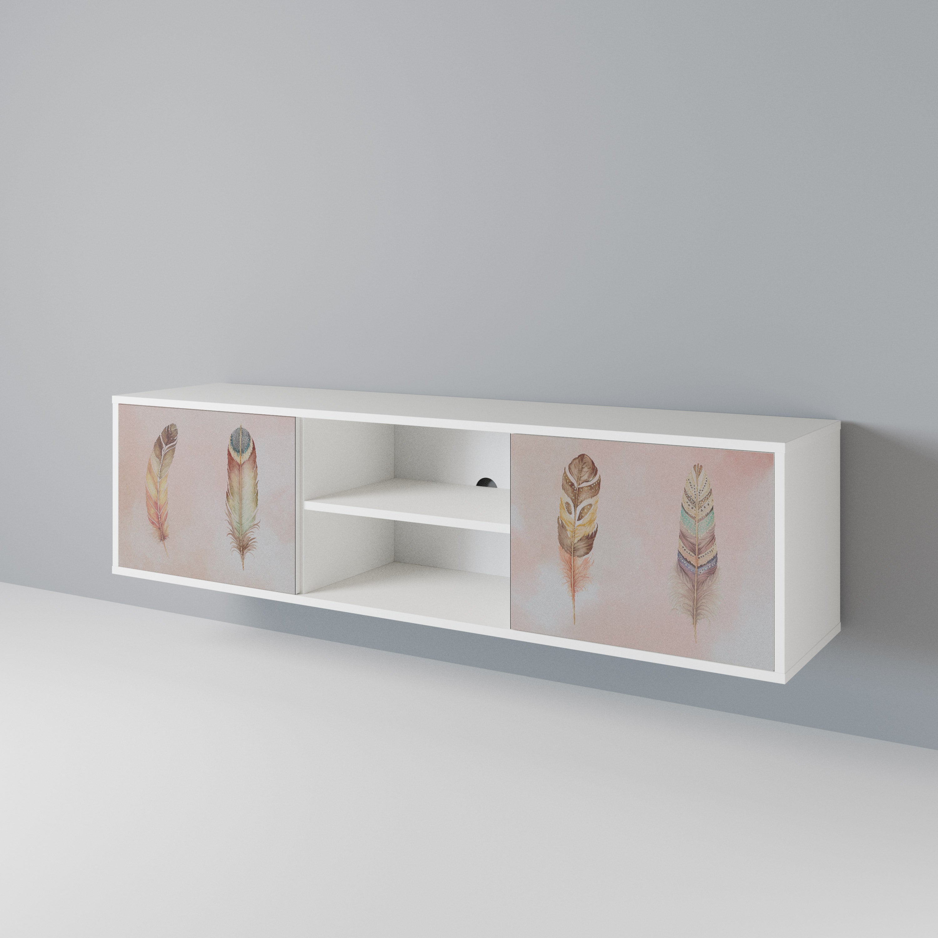THE DELIQUESCE Mueble de TV de 2 Puertas