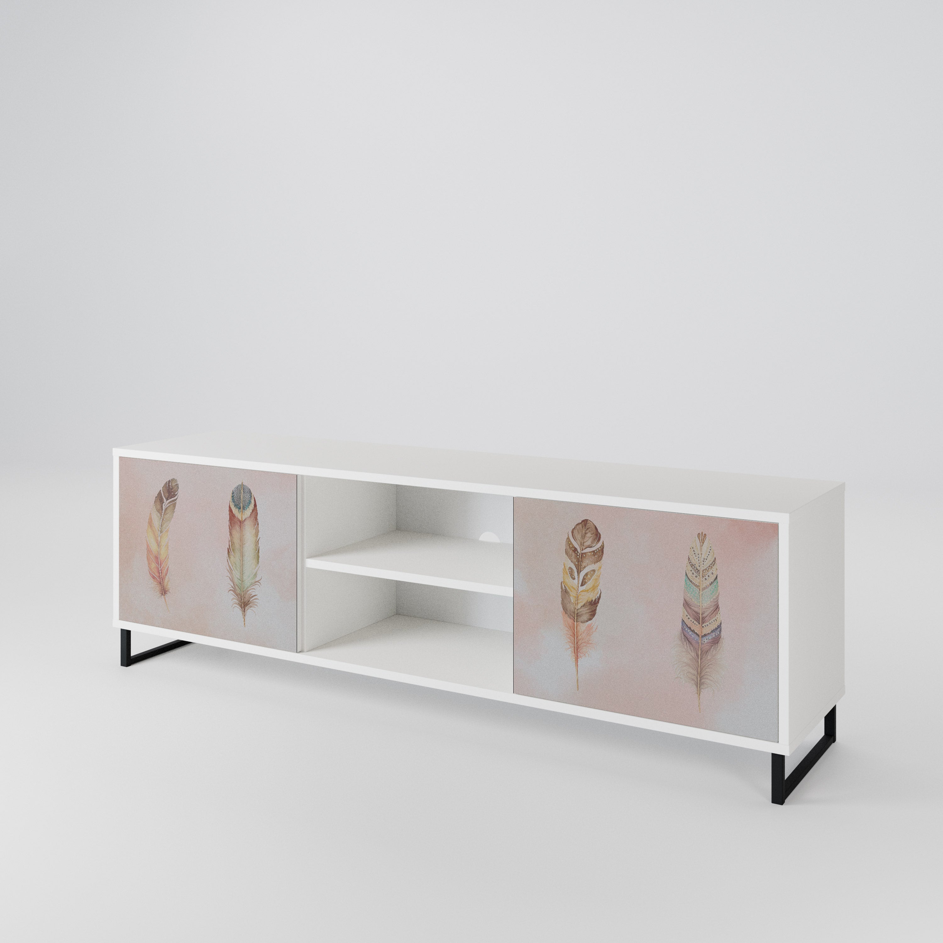 THE DELIQUESCE Mueble de TV de 2 Puertas