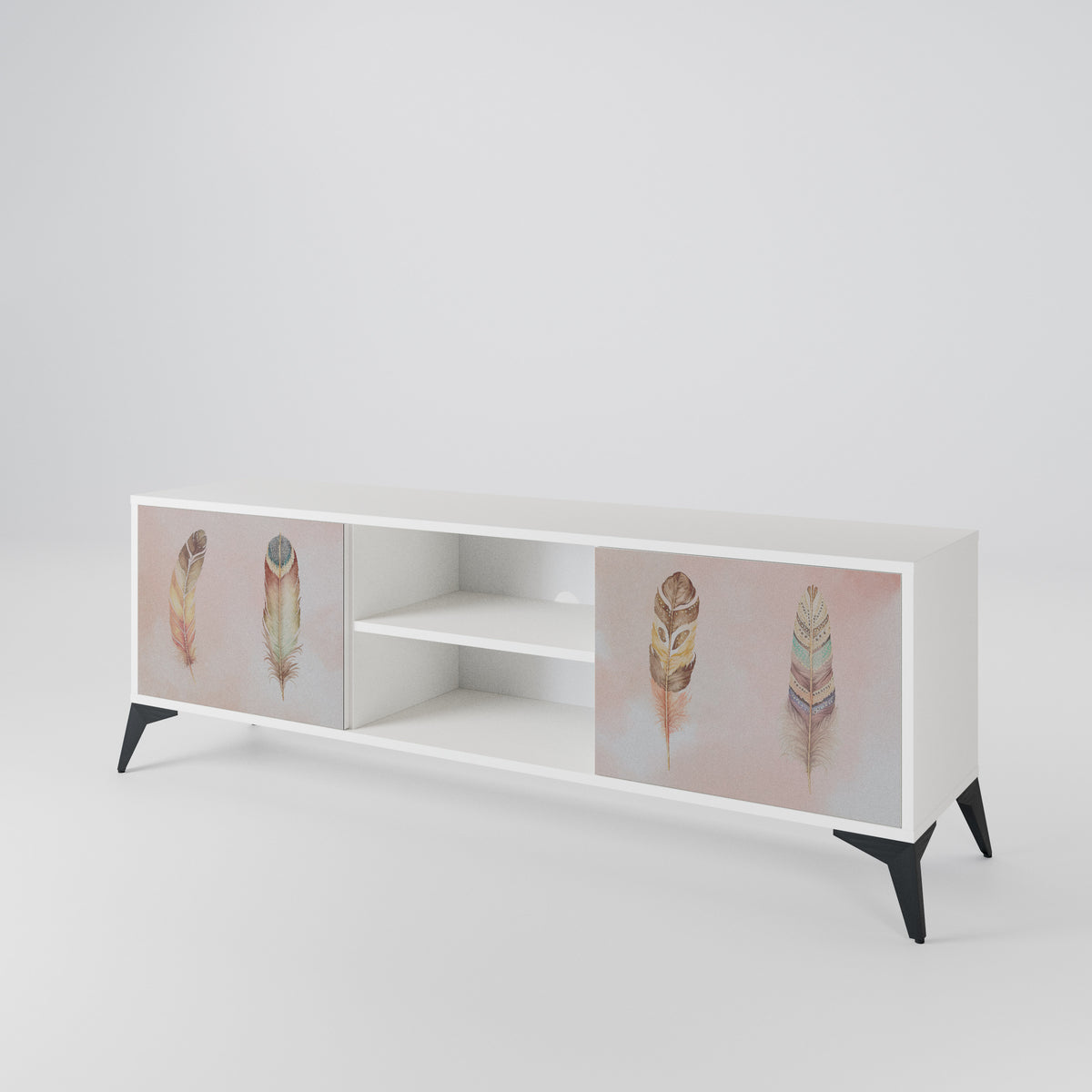 THE DELIQUESCE Mueble de TV de 2 Puertas