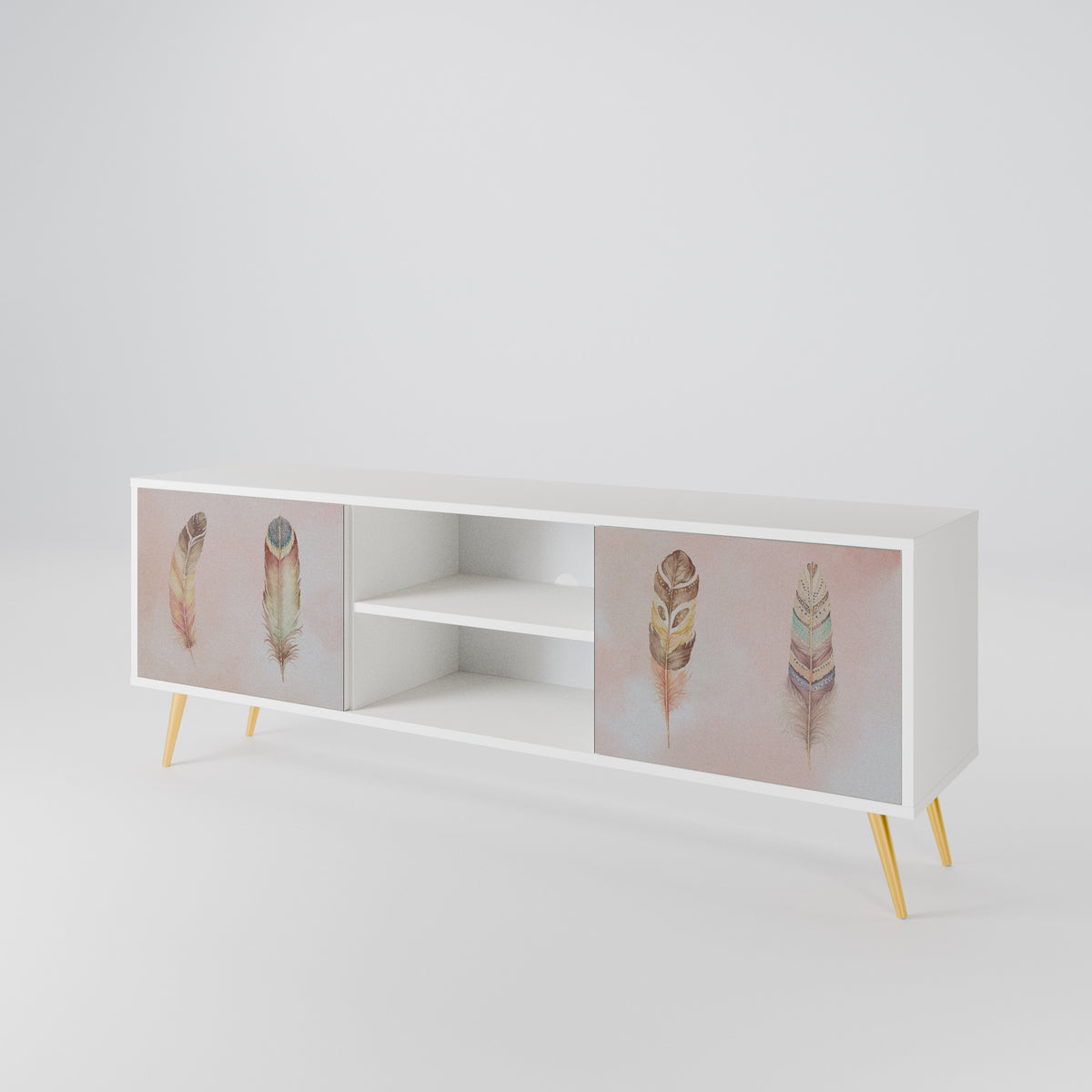 THE DELIQUESCE Mueble de TV de 2 Puertas
