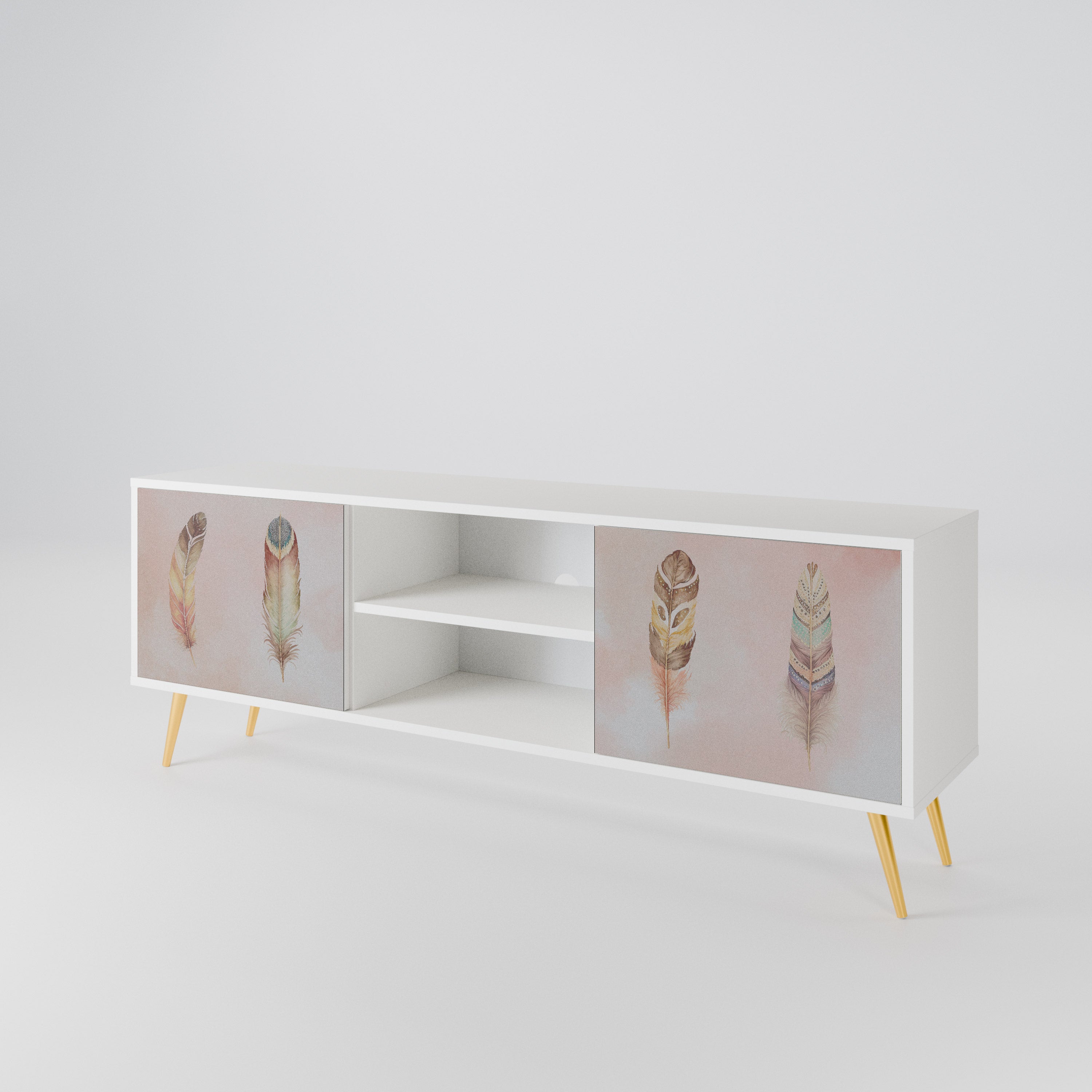 THE DELIQUESCE Mueble de TV de 2 Puertas