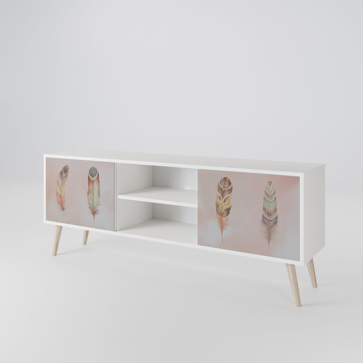 THE DELIQUESCE Mueble de TV de 2 Puertas