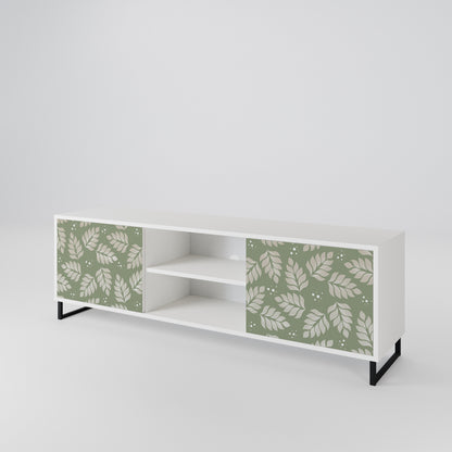 LEAVES ON GREEN Mueble de TV de 2 Puertas