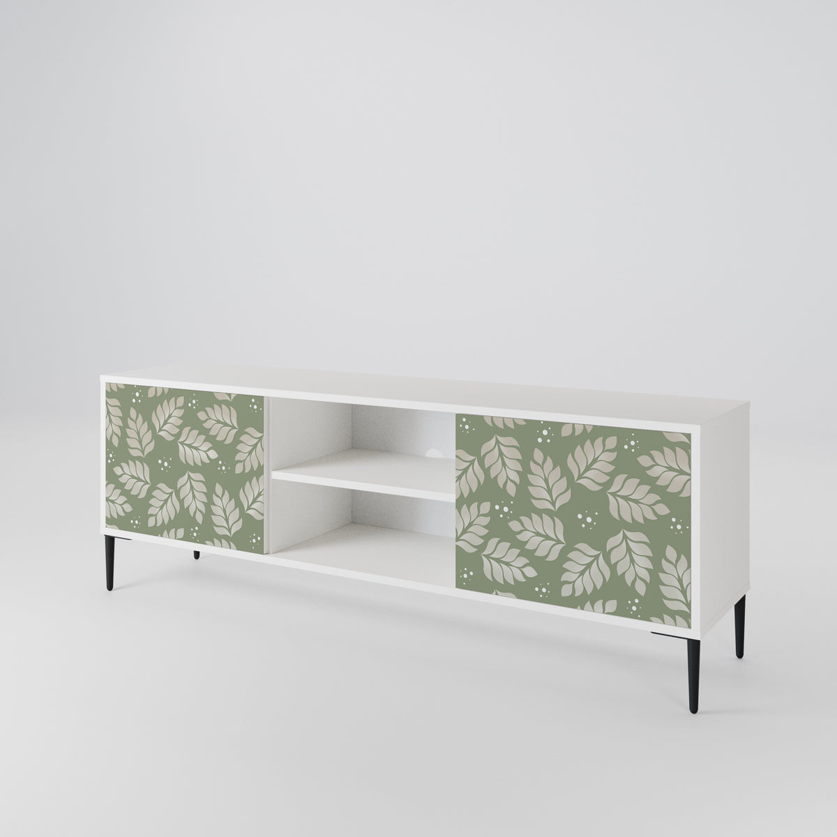 LEAVES ON GREEN Mueble de TV de 2 Puertas