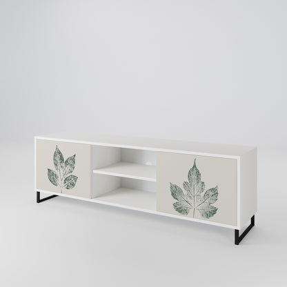 GREEN LEAFY STAMPS Mueble de TV de 2 Puertas