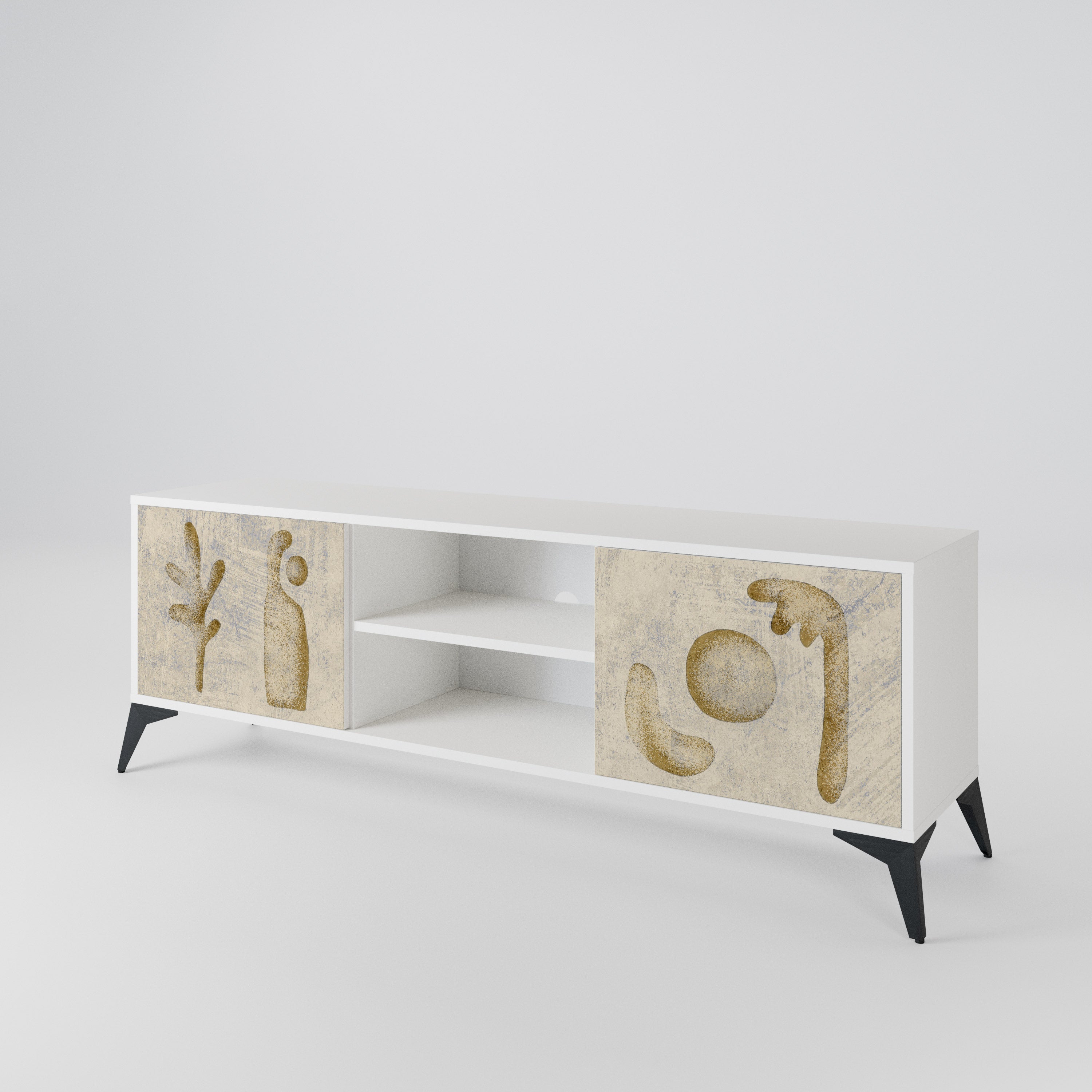 SAND SCULPTURES Mueble de TV de 2 Puertas
