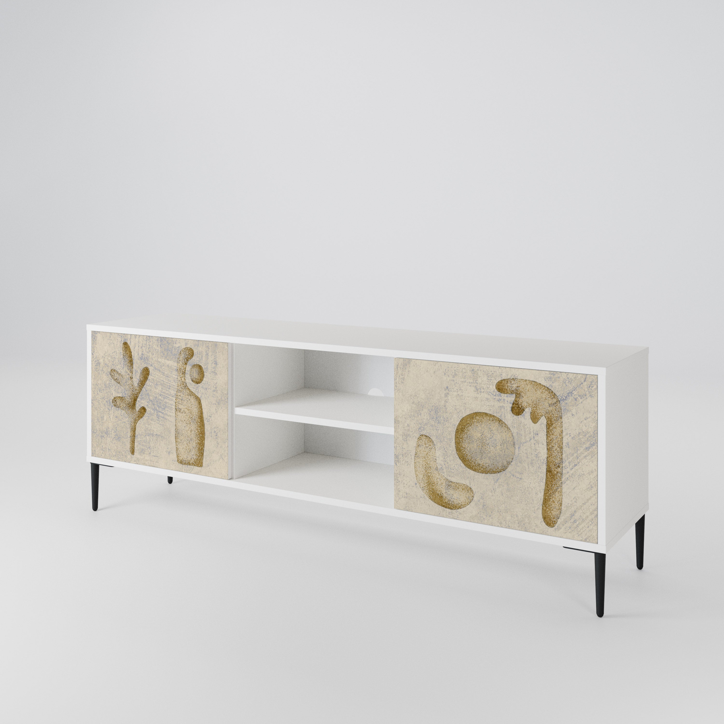SAND SCULPTURES Mueble de TV de 2 Puertas