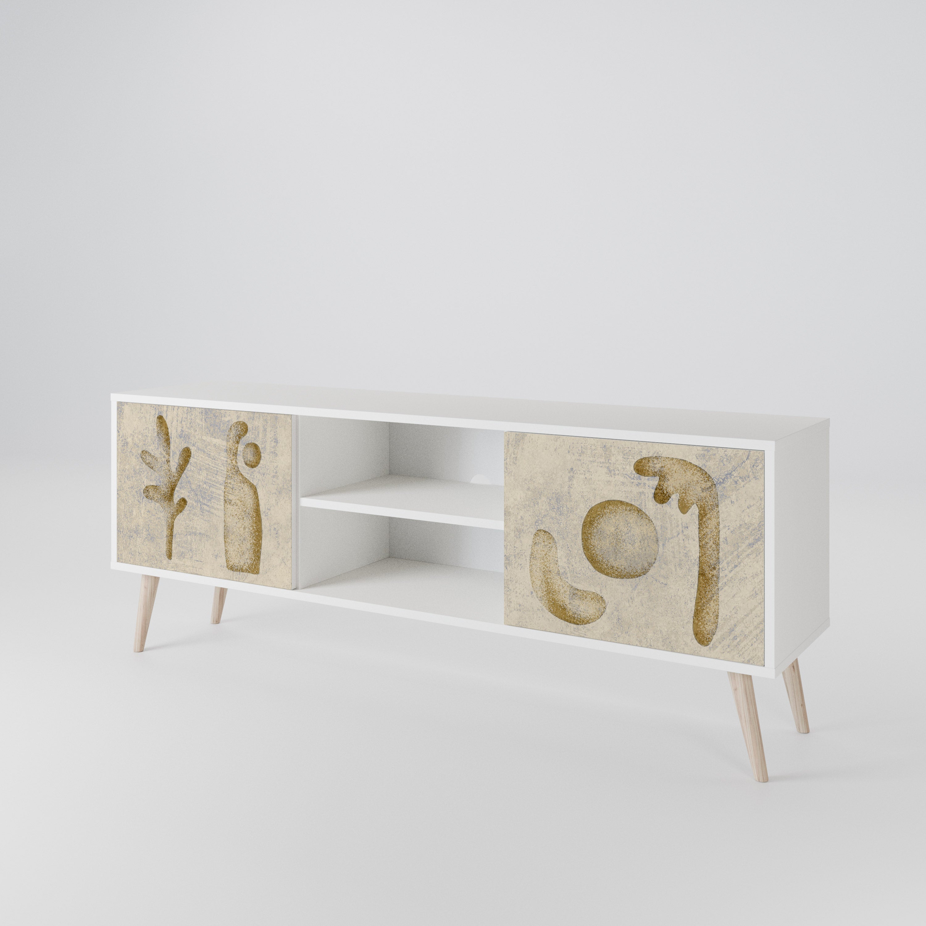 SAND SCULPTURES Mueble de TV de 2 Puertas