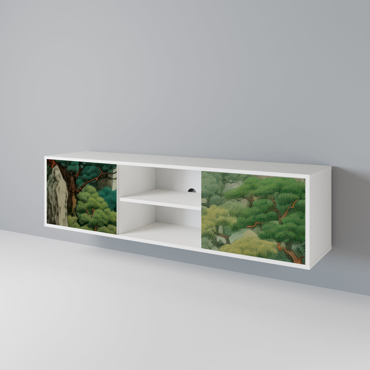 VERDURE ABYSS Mueble de TV de 2 Puertas