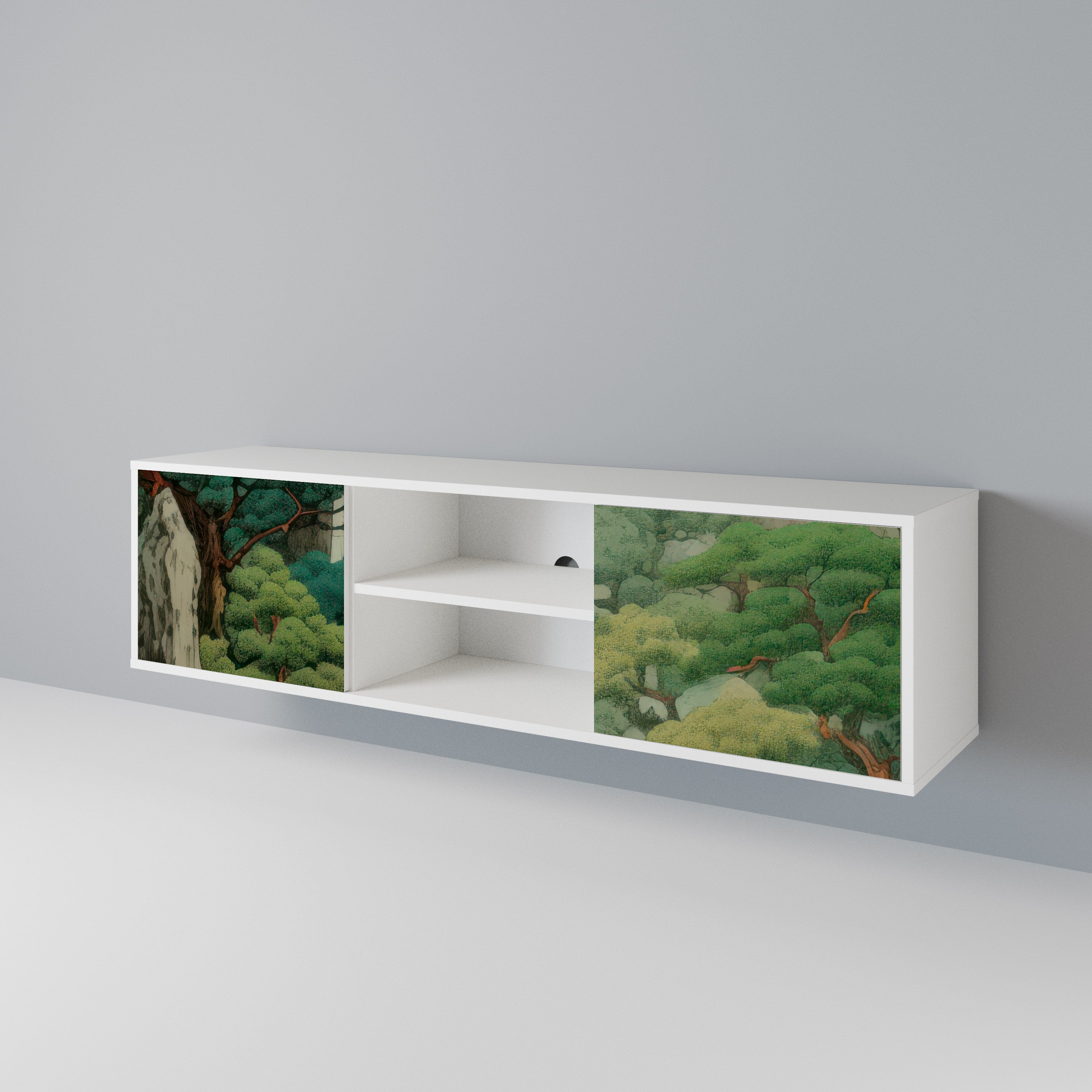 VERDURE ABYSS Mueble de TV de 2 Puertas