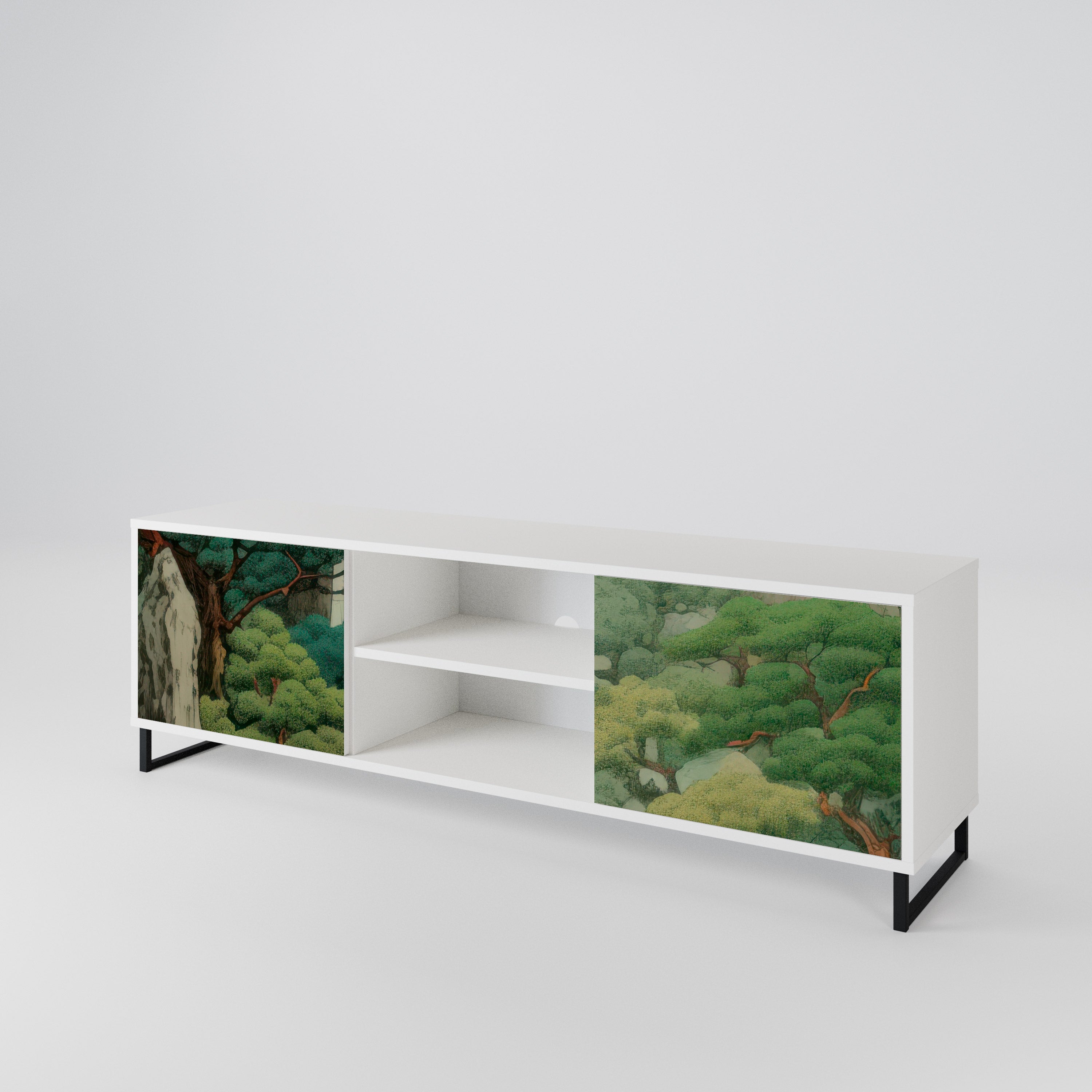 VERDURE ABYSS Mueble de TV de 2 Puertas