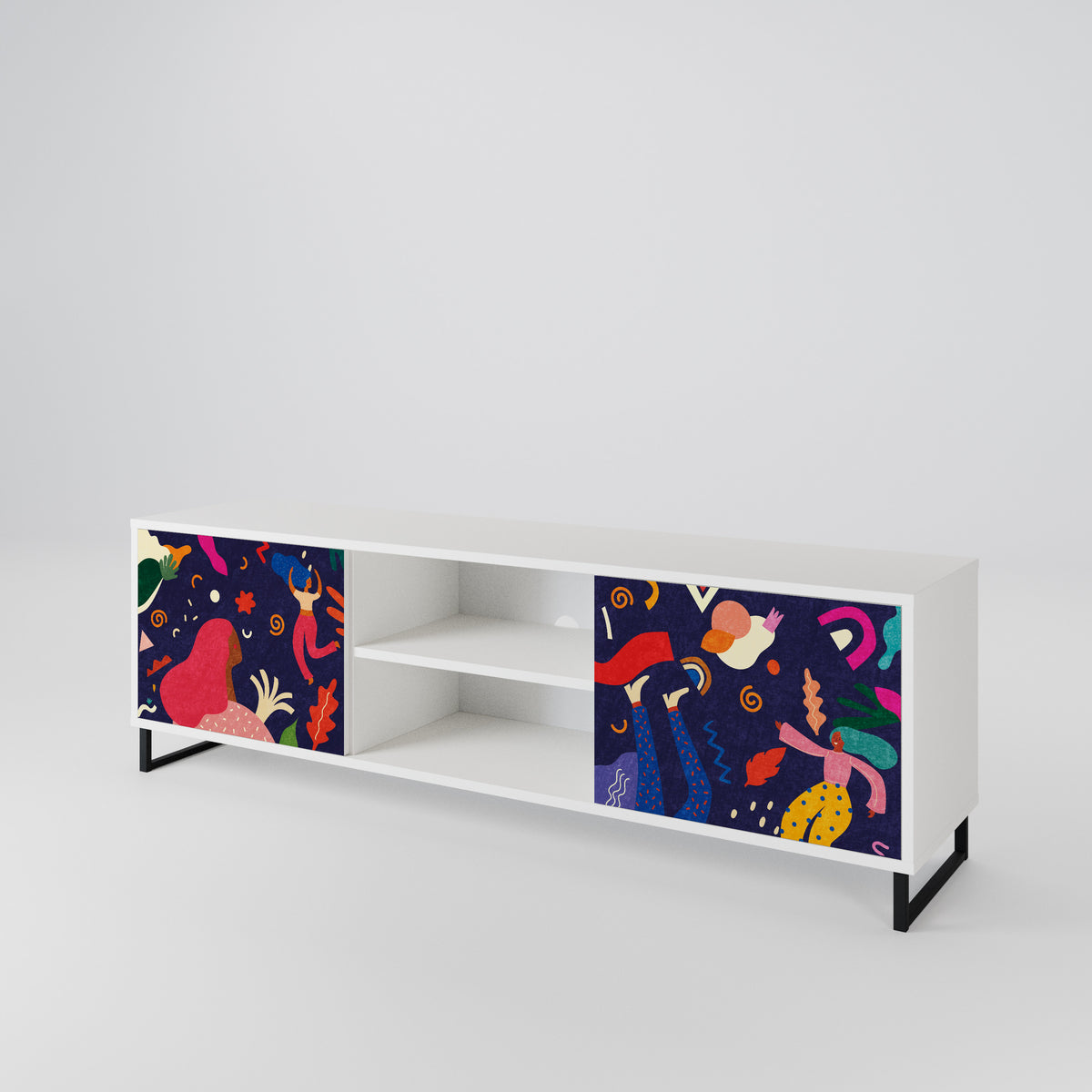 FESTIVE PLEASURES Mueble de TV de 2 Puertas