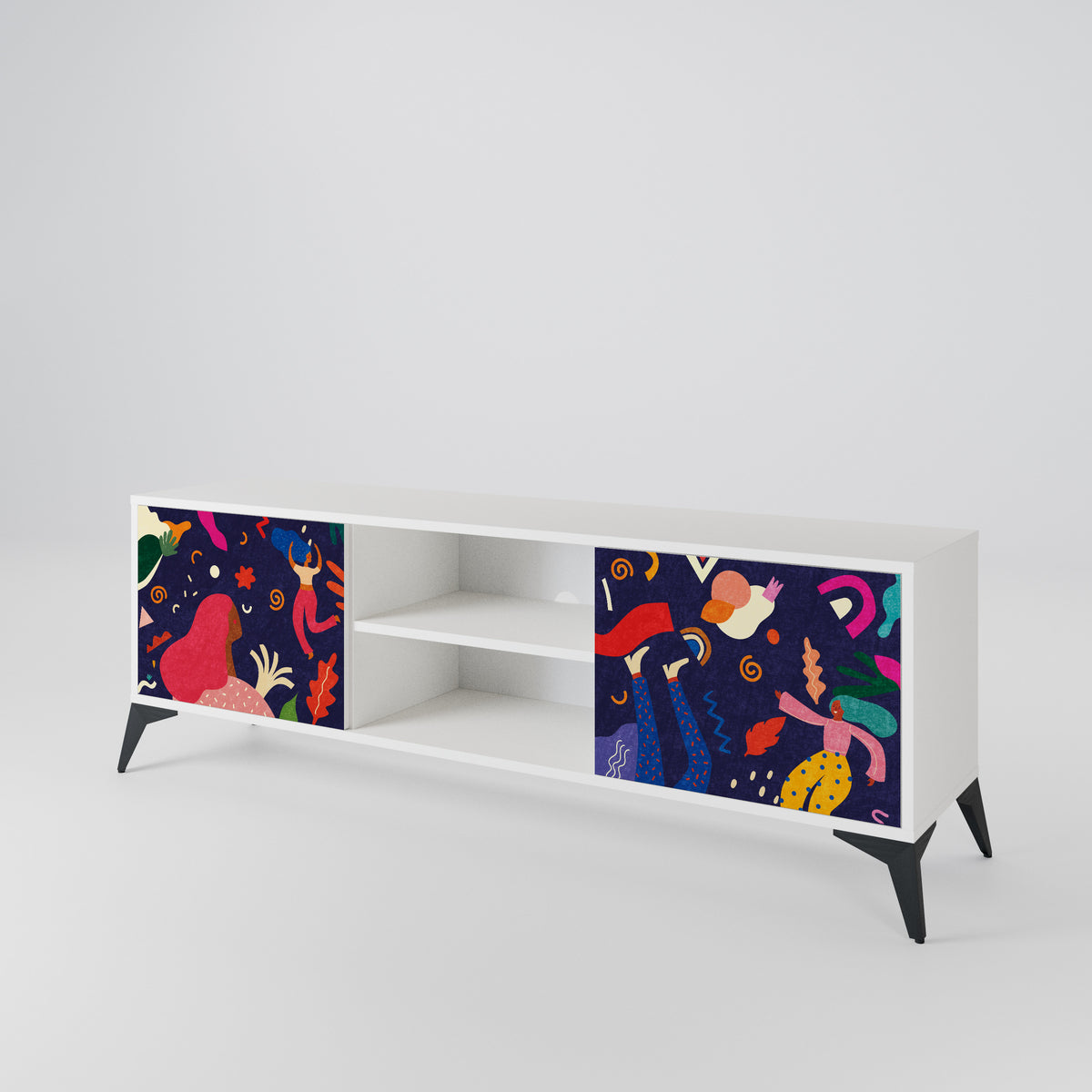 FESTIVE PLEASURES Mueble de TV de 2 Puertas