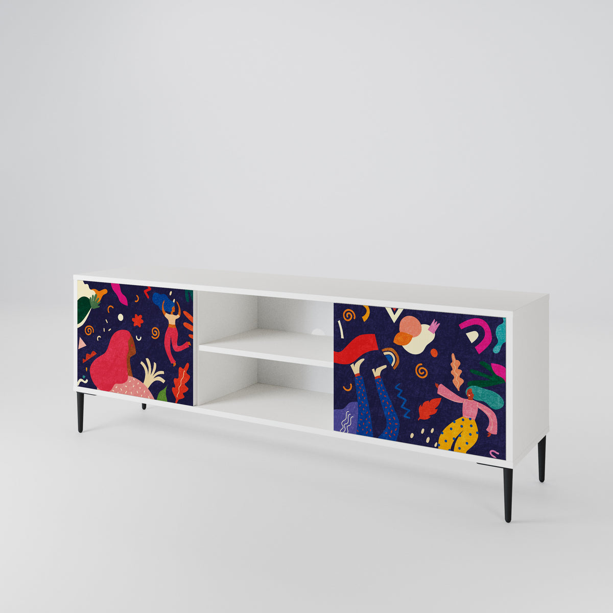 FESTIVE PLEASURES Mueble de TV de 2 Puertas
