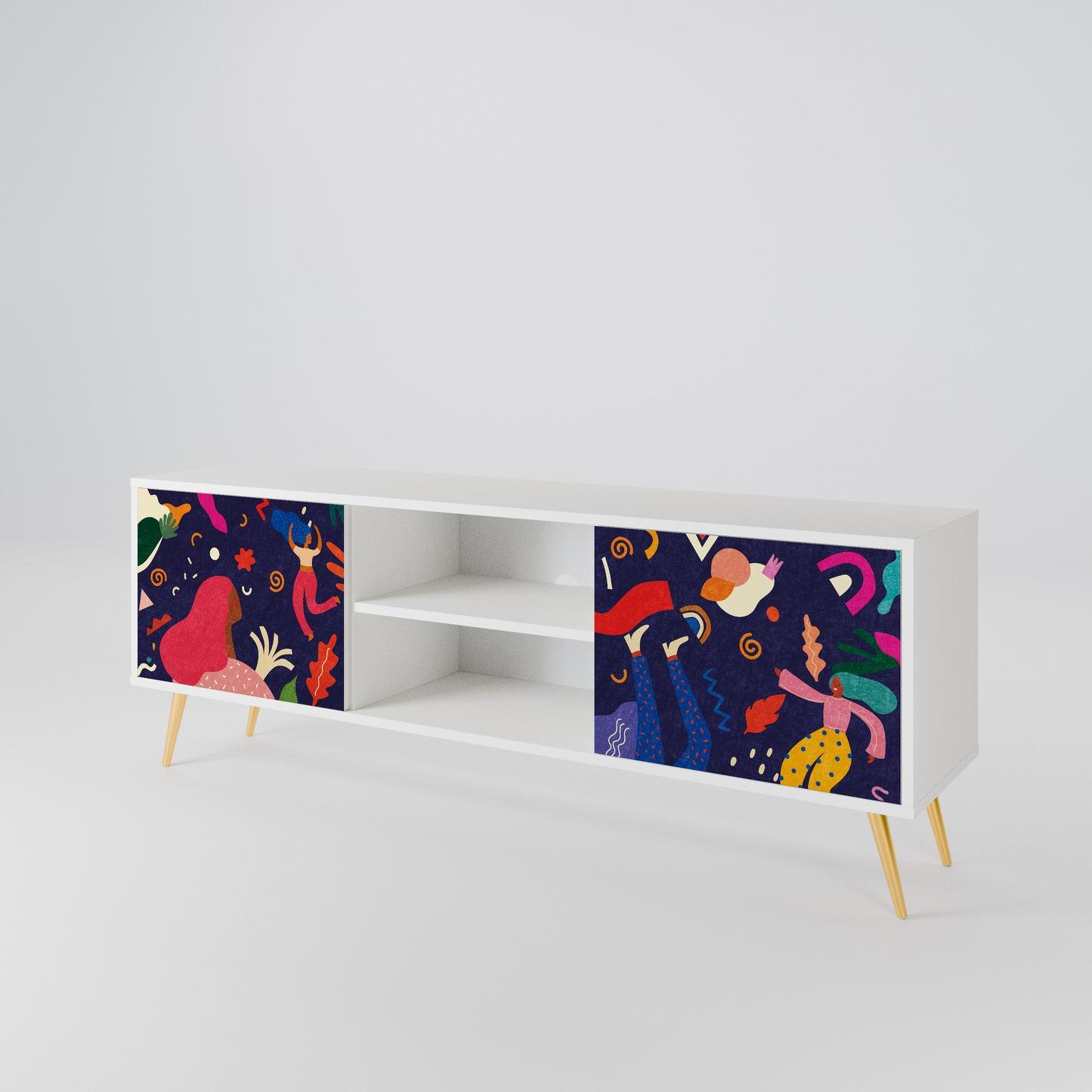 FESTIVE PLEASURES Mueble de TV de 2 Puertas