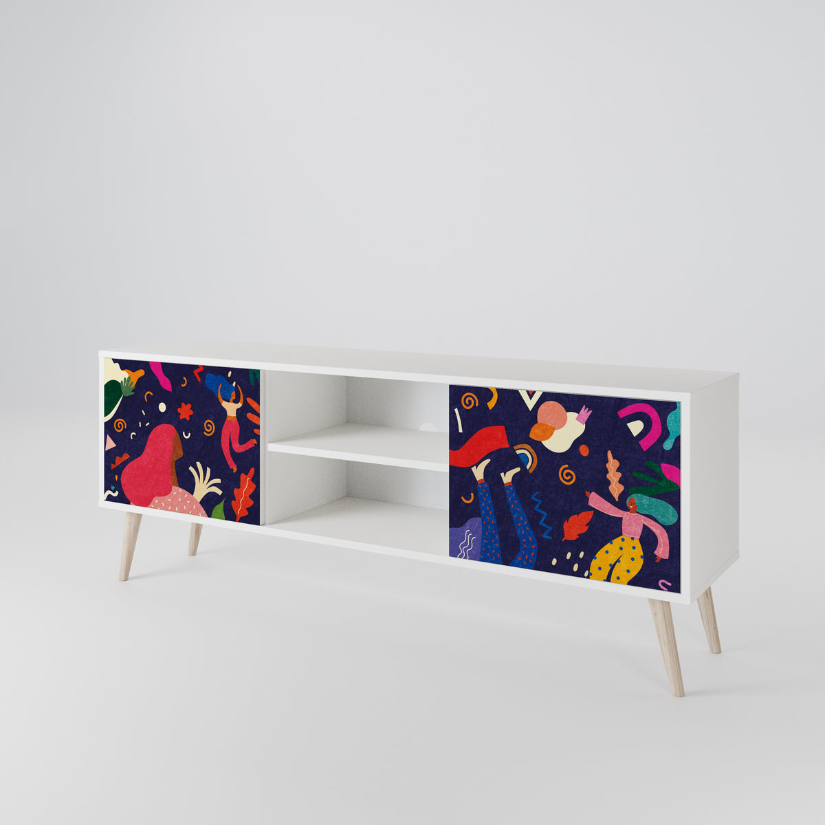 FESTIVE PLEASURES Mueble de TV de 2 Puertas