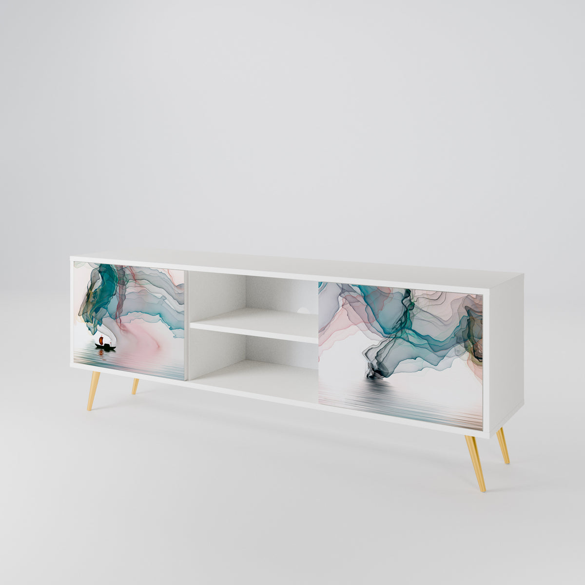 VELVET CROSSING Mueble de TV de 2 Puertas