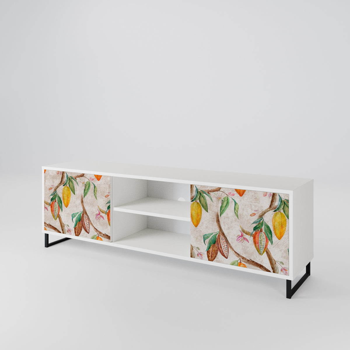COCOA FRUITS Mueble de TV de 2 Puertas