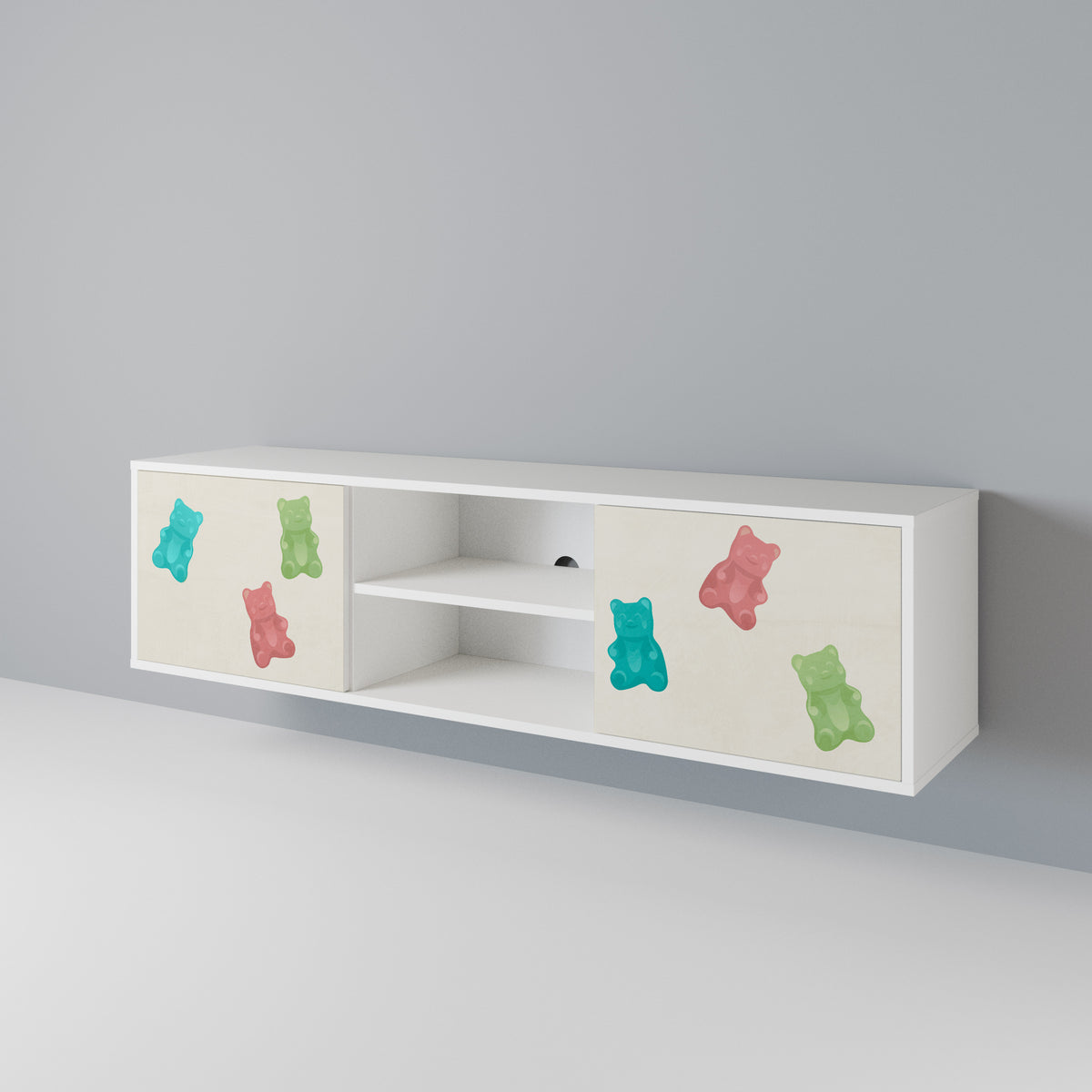 GUMMY BEARS Mueble de TV de 2 Puertas